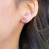 Rasberry Red | Mini Star Confetti Stud Earrings