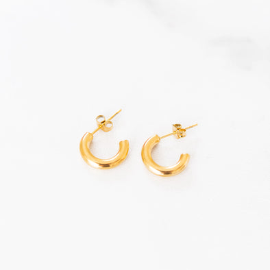 Classic Gold Small Hoops