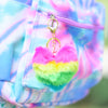 Rainbow Heart Keychain