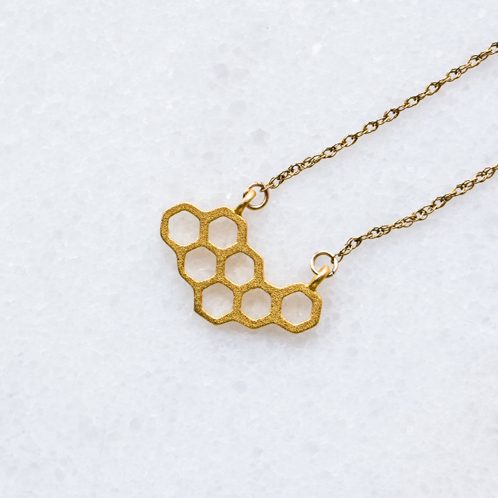 Honeycomb necklace deals