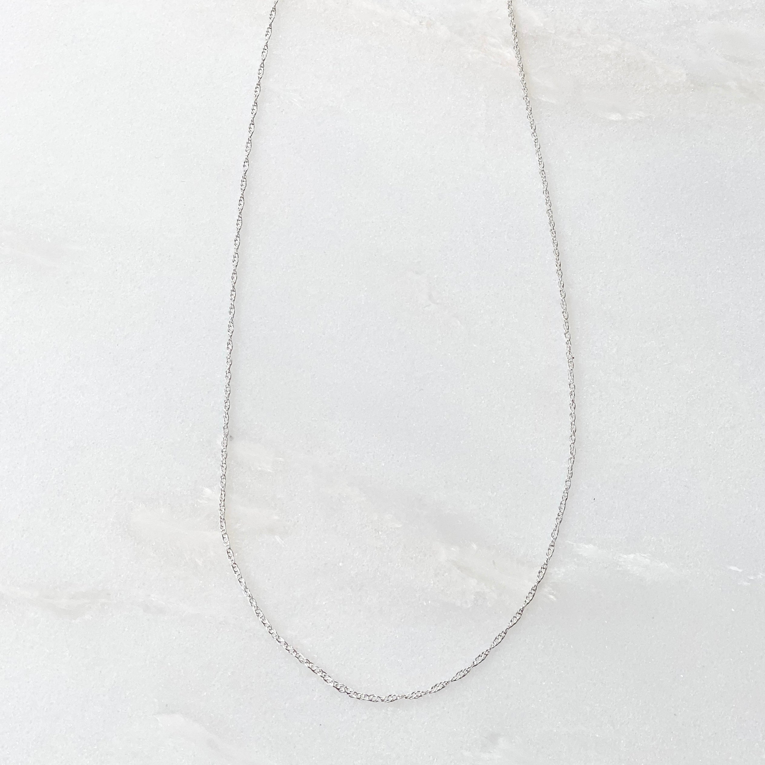 Silver Thread Chain Sterling Silver Chains – Golden Thread, Inc.