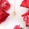 Antique Arrowhead Heart with Love Calligraphy