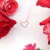 Golden Open Heart Necklace