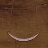 Diamond Bezeled Crescent Necklace
