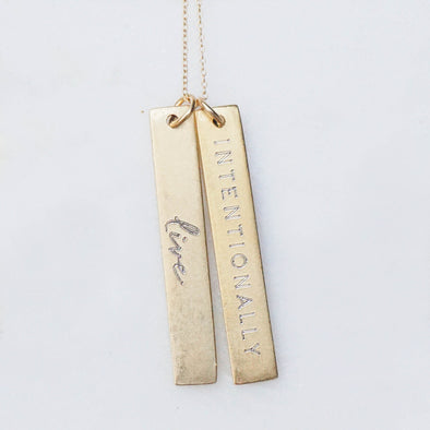 Live Intentionally Necklace