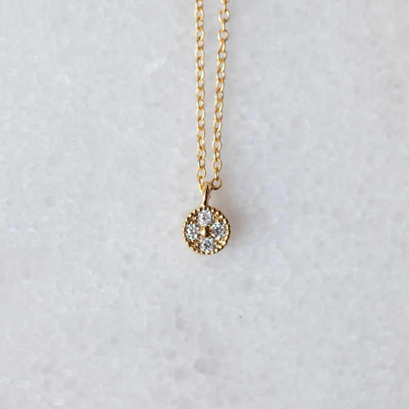 Mini CZ Cluster Necklace