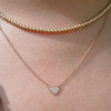 Small Diamond Heart Necklace