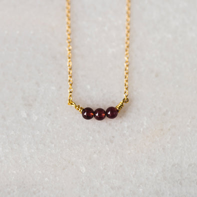 Maroon Splash Necklace