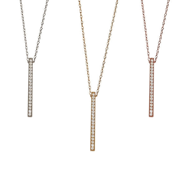 Graduated Diamond Curve Necklace – Lindsey Leigh Jewelry