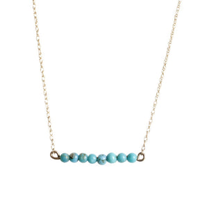 Turquoise Bar Necklace for Baby and Child