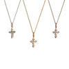 Tiny Diamond Cross Necklace for Baby and Child