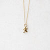 Tiny Gold Letter Necklace for Baby and Child