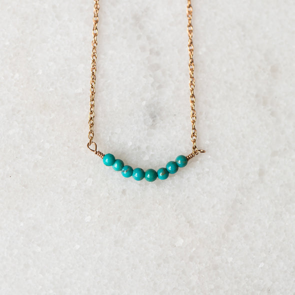 Turquoise Bar Necklace for Baby and Child