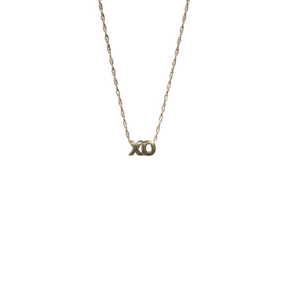 Unstoppable Love Diamond XO Necklace 1/4 ct tw 10K Yellow Gold 19
